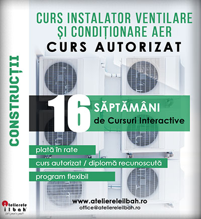 Cursuri de Instalator ventilare si conditionare aer instalatii HVAC