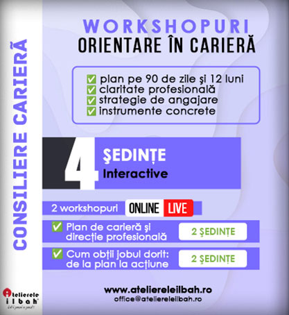Workshopuri de Orientare in Cariera: Plan de Cariera si Cum obtii jobul dorit!