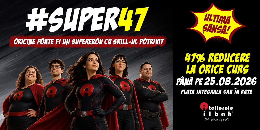 #Super47 - Oricine poate fi un supererou cu skill-ul potrivit. #Super47 - Oricine poate fi un supererou cu skill-ul potrivit.