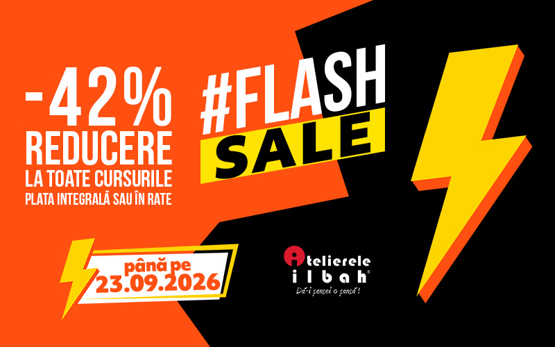 #FlashSale Atelierele ILBAH | 42% Reducere la Cursuri