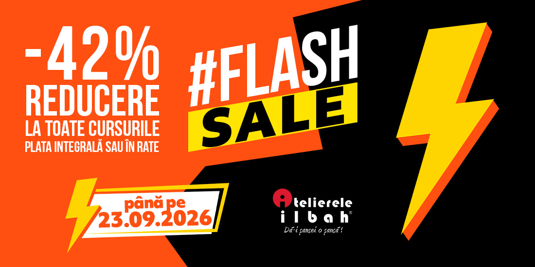 #FlashSale Atelierele ILBAH | 42% Reducere la Cursuri