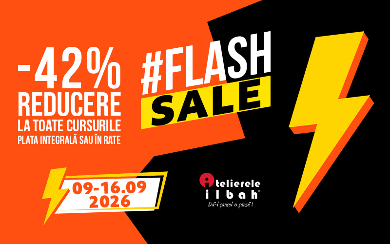 #FlashSale Atelierele ILBAH | 42% Reducere la Cursuri