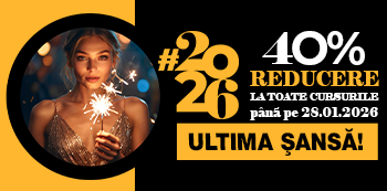 #2026 - Ai 40% reducere la cursuri pentru un start perfect de an! #2026 - Ai 40% reducere la cursuri pentru un start perfect de an!