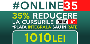 Cu oferta #Online35 platesti doar 1010 Lei pentru cursurile Online LIVE Cu oferta #Online35 platesti doar 1010 Lei pentru cursurile Online LIVE