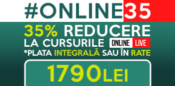 Cu oferta #Online35 platesti doar 1790 Lei pentru cursurile Online LIVE Cu oferta #Online35 platesti doar 1790 Lei pentru cursurile Online LIVE