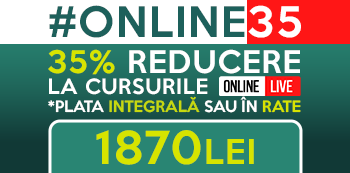 Cu oferta #Online35 platesti doar 1870 Lei pentru cursurile Online LIVE Cu oferta #Online35 platesti doar 1870 Lei pentru cursurile Online LIVE