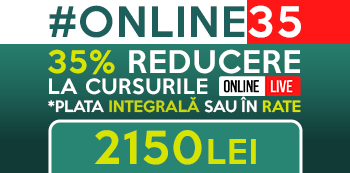 Cu oferta #Online35 platesti doar 2150 Lei pentru cursurile Online LIVE Cu oferta #Online35 platesti doar 2150 Lei pentru cursurile Online LIVE