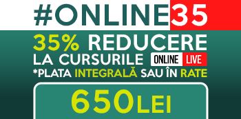Cu oferta #Online35 platesti doar 650 Lei pentru cursurile Online LIVE Cu oferta #Online35 platesti doar 650 Lei pentru cursurile Online LIVE
