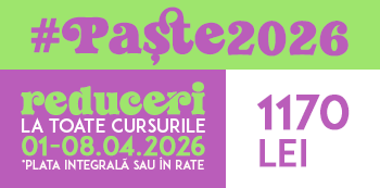 Oferta #Paste2026 - platesti doar 1170 Lei. Iepurasul Atelierele ILBAH iti aduce super reduceri la cursuri! Oferta #Paste2026 - platesti doar 1170 Lei. Iepurasul Atelierele ILBAH iti aduce super reduceri la cursuri!
