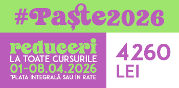 Oferta #Paste2026 - platesti doar 4260 Lei. Iepurasul Atelierele ILBAH iti aduce super reduceri la cursuri! Oferta #Paste2026 - platesti doar 4260 Lei. Iepurasul Atelierele ILBAH iti aduce super reduceri la cursuri!
