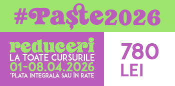 Oferta #Paste2026 - platesti doar 780 Lei. Iepurasul Atelierele ILBAH iti aduce super reduceri la cursuri! Oferta #Paste2026 - platesti doar 780 Lei. Iepurasul Atelierele ILBAH iti aduce super reduceri la cursuri!