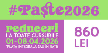 Oferta #Paste2026 - platesti doar 860 Lei. Iepurasul Atelierele ILBAH iti aduce super reduceri la cursuri! Oferta #Paste2026 - platesti doar 860 Lei. Iepurasul Atelierele ILBAH iti aduce super reduceri la cursuri!