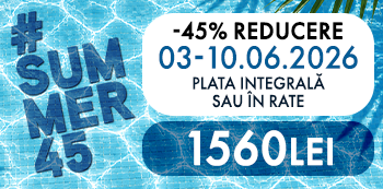 #Summer45 - platesti doar 1560 Lei. Ai 45% reducere la cursuri. #Summer45 - platesti doar 1560 Lei. Ai 45% reducere la cursuri.