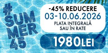 #Summer45 - platesti doar 1980 Lei. Ai 45% reducere la cursuri. #Summer45 - platesti doar 1980 Lei. Ai 45% reducere la cursuri.