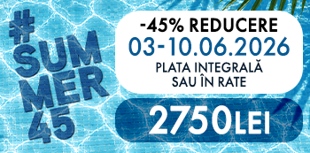 #Summer45 - platesti doar 2750 Lei. Ai 45% reducere la cursuri. #Summer45 - platesti doar 2750 Lei. Ai 45% reducere la cursuri.