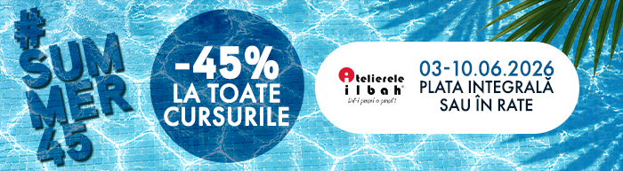#Summer45 - Ai 45% reducere la cursuri indiferent daca platesti in rate sau integral!